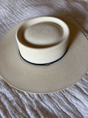 Atwood wide brim straw hat